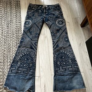 Discharge BALI print jeans by Free People